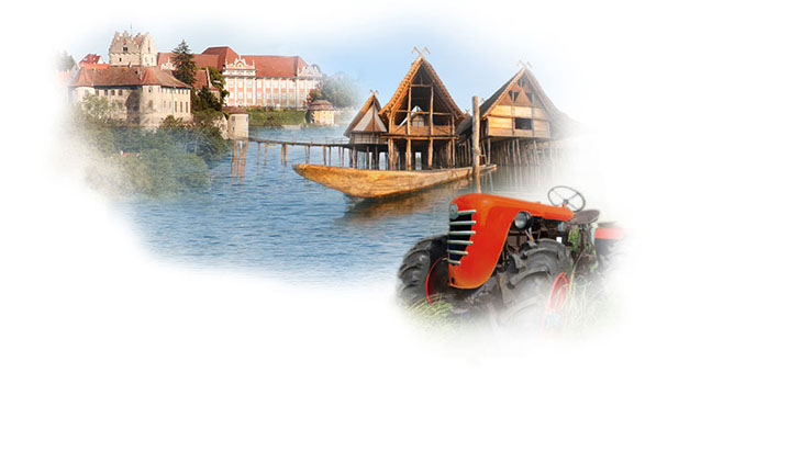 Linie 2: Pfahlbauten, Traktormuseum, Meersburg und zurück